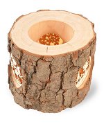 Triple Motif - 3 Seasons<br>Bark Candle Holder